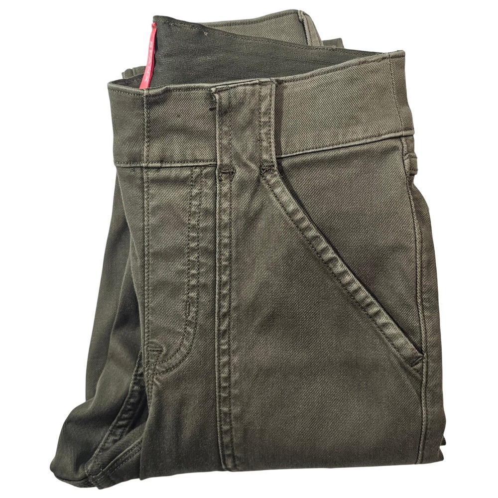 Spanx Olive Green Cargo Pants Comfort Stretch High Rise Pocket Casual